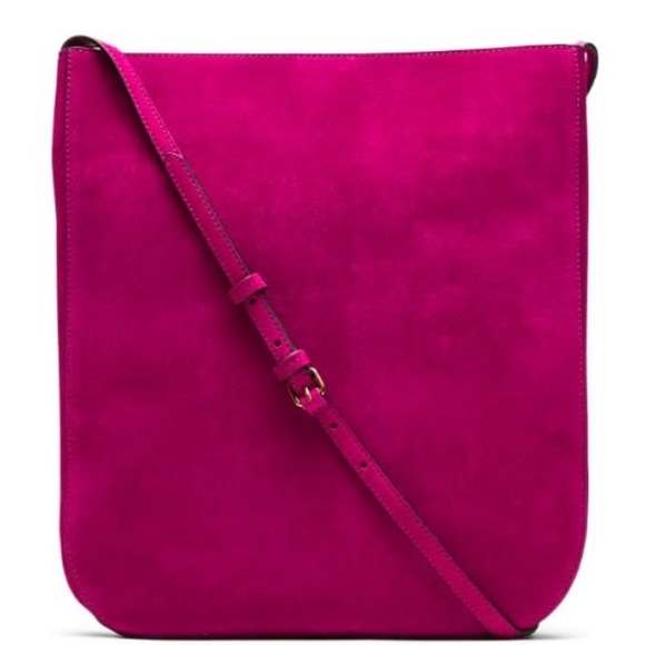 NWT Banana Republic Pink Suede Shoulder Bag - Picture 5 of 5